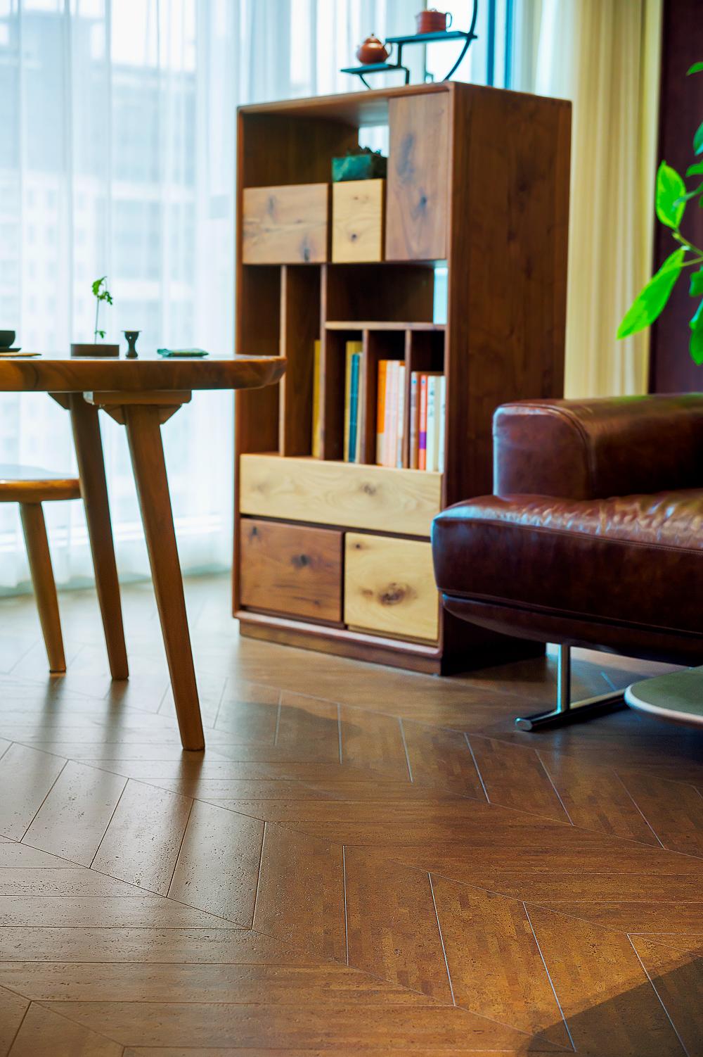 中式風(fēng)新家的靈魂，居然是這塊軟木地板 圖片10